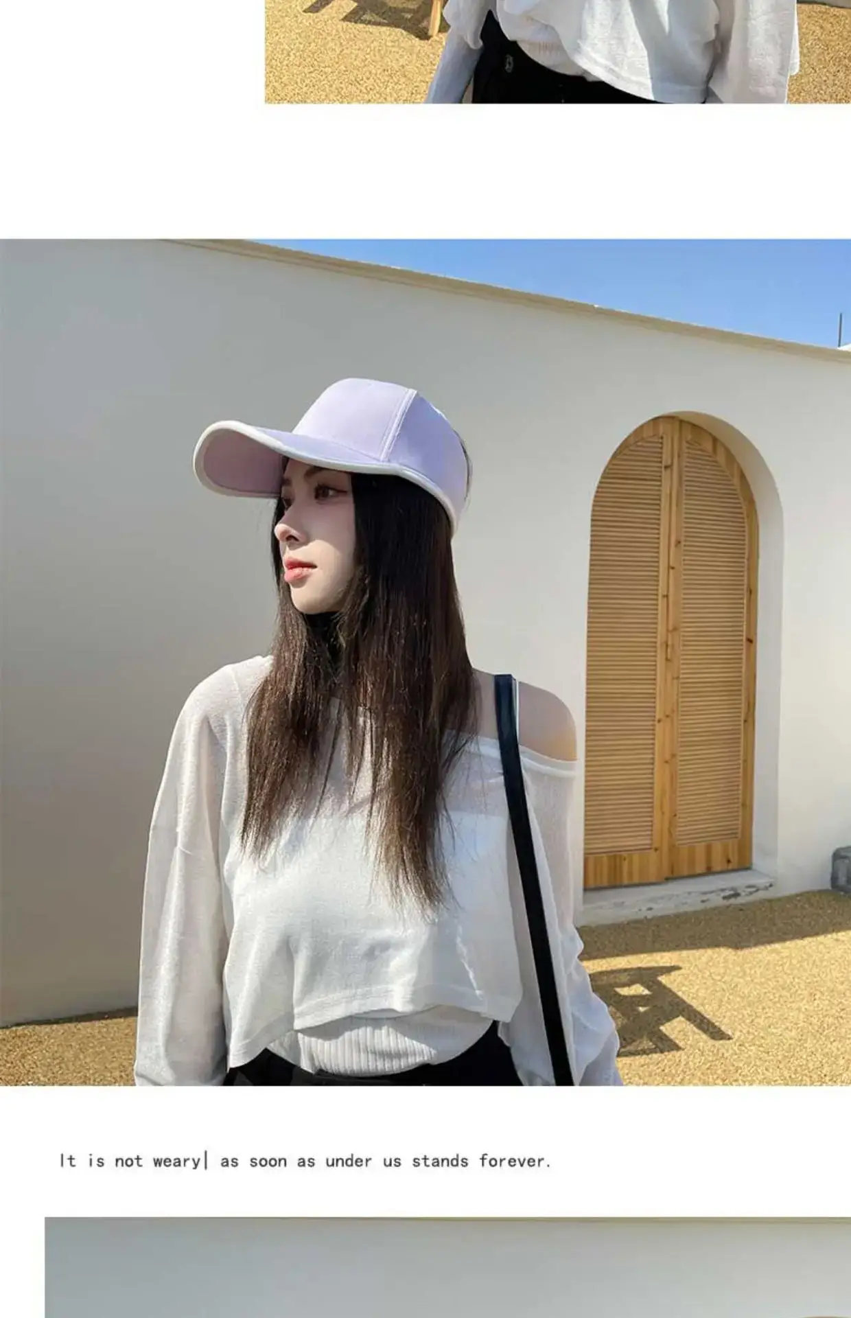 Women's Black Baseball Cap Sunscreen Hat Summer Sports Running Cap — feature 16