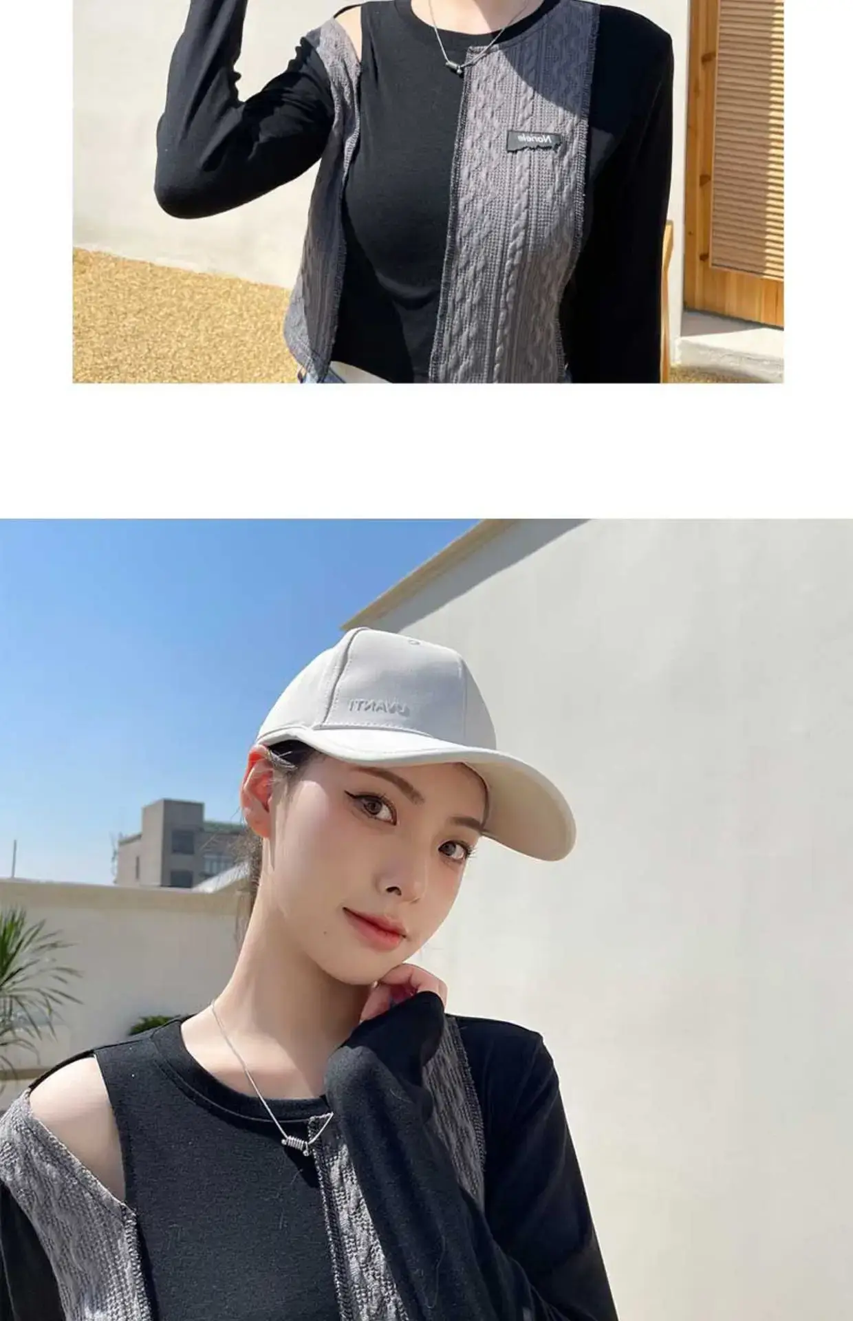 Women's Black Baseball Cap Sunscreen Hat Summer Sports Running Cap — feature 7