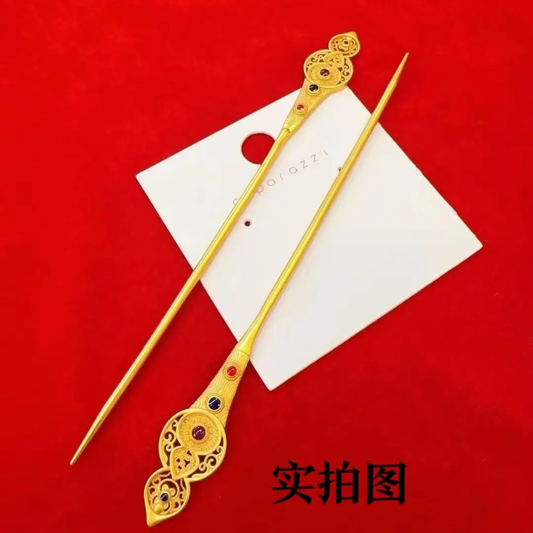 Xiangyun Ruyi Hairpin Gold Ancient Enamel Wedding Jewelry - Image 2