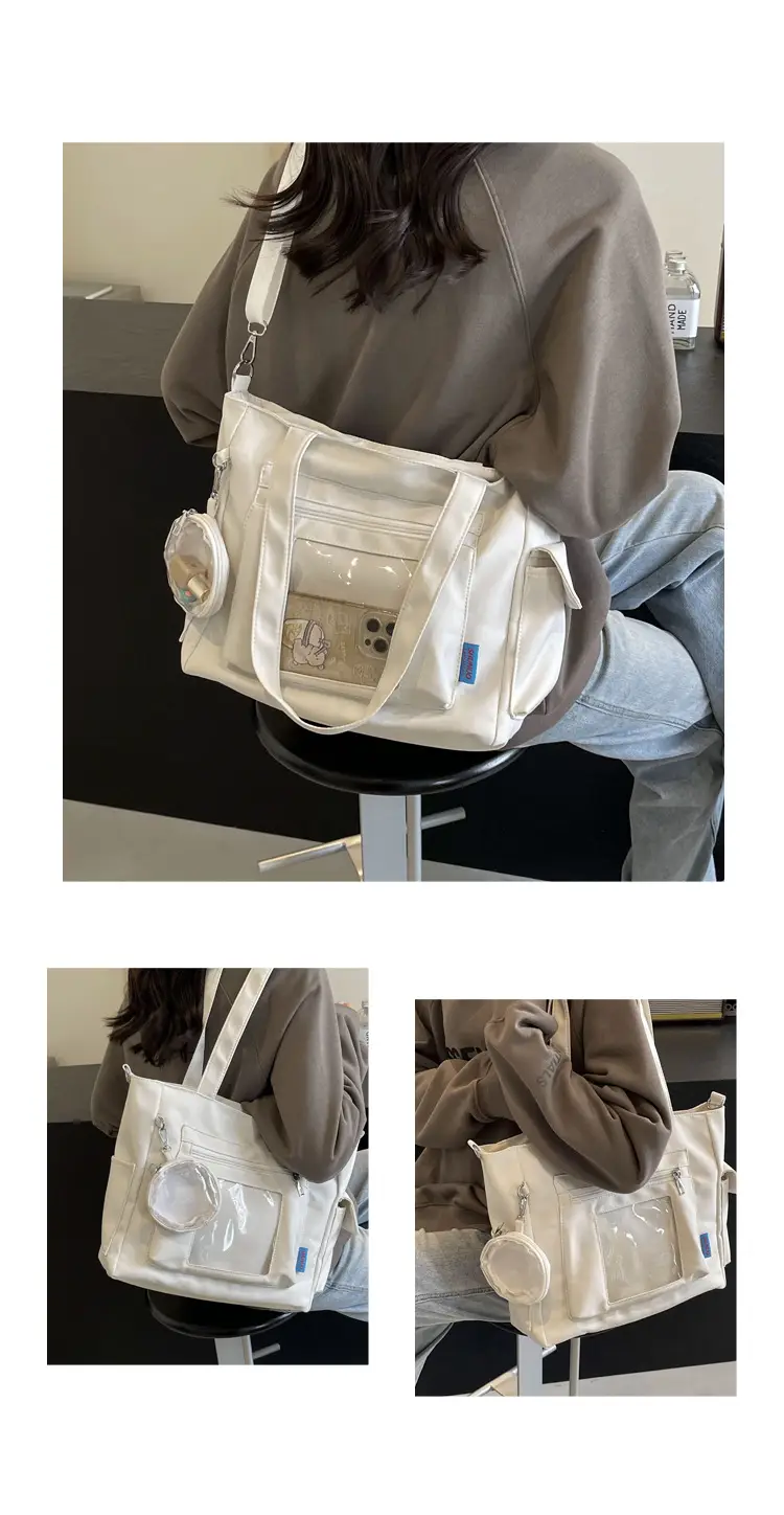 Women's 2024 Canvas Tote Bag Large Capacity Travel Bag — feature 18