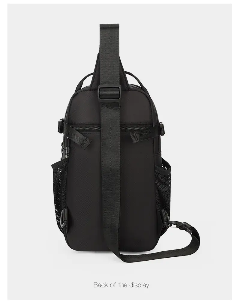 Men's Korean Style Shoulder Bag Large Capacity Grey — feature 12