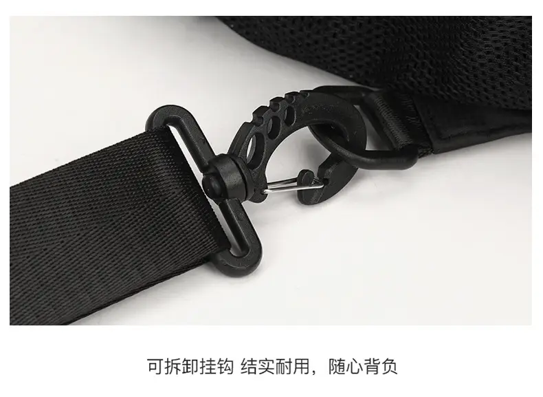 Men's Korean Style Shoulder Bag Large Capacity Grey — feature 18