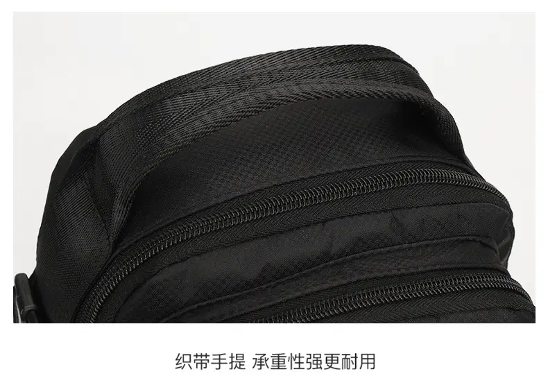 Men's Korean Style Shoulder Bag Large Capacity Grey — feature 19
