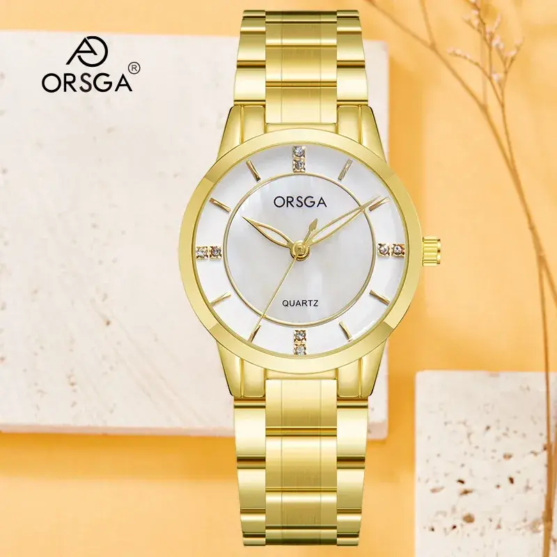 Orsga Gold Quartz Women's Watch Light Luxury Fashion - Image 10