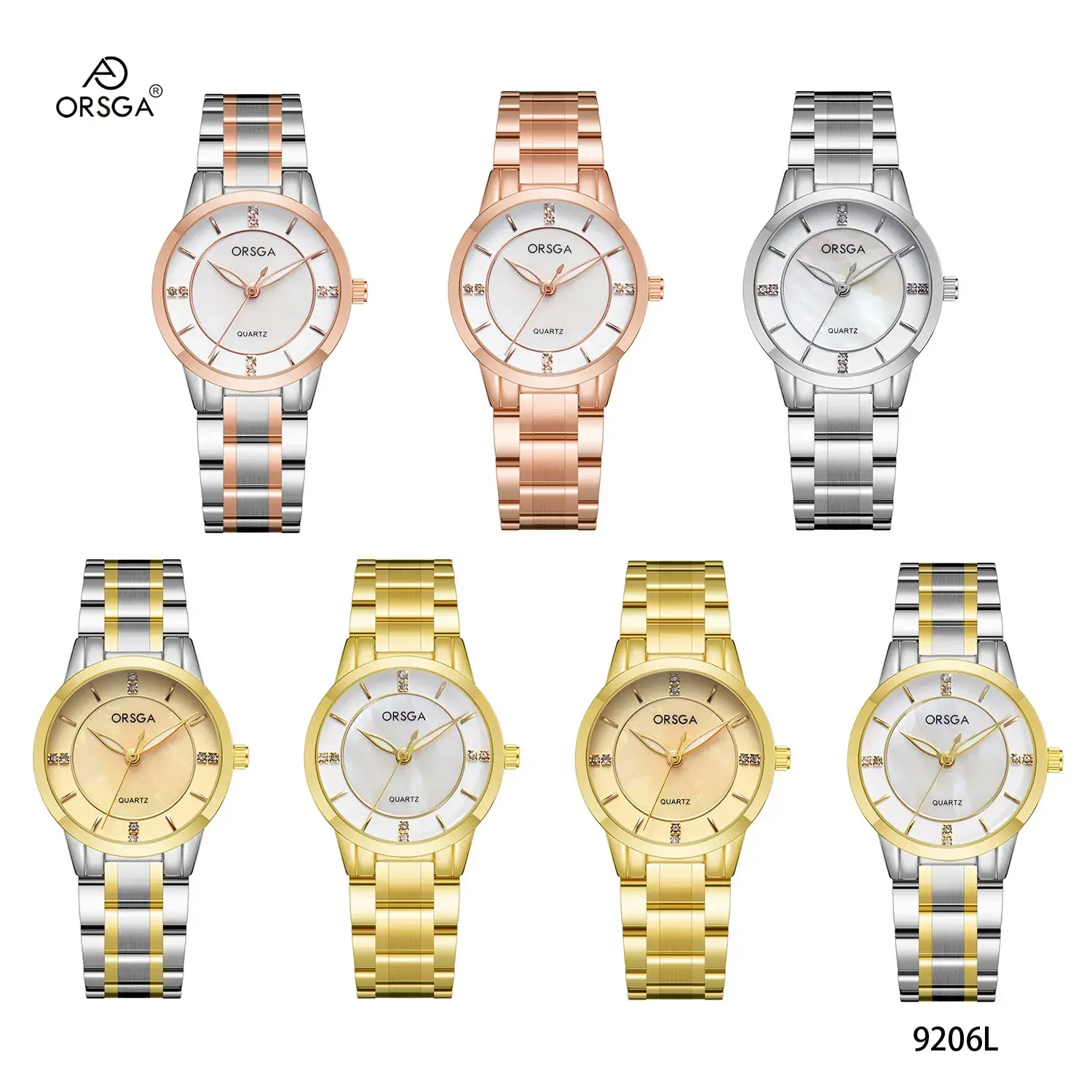 Orsga Gold Quartz Women's Watch Light Luxury Fashion - Image 12