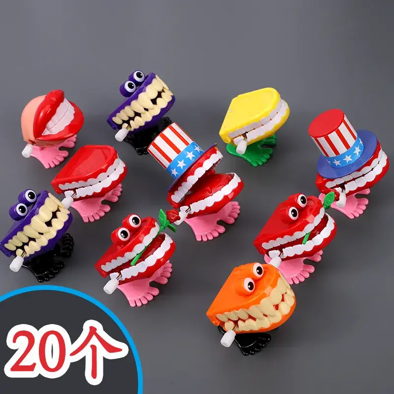 Purple Funny Teeth Tooth Coil Gift Chain