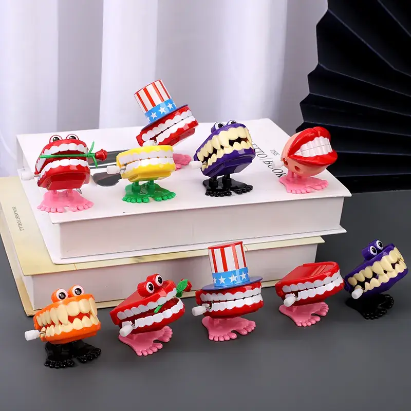 Purple Funny Teeth Tooth Coil Gift Chain