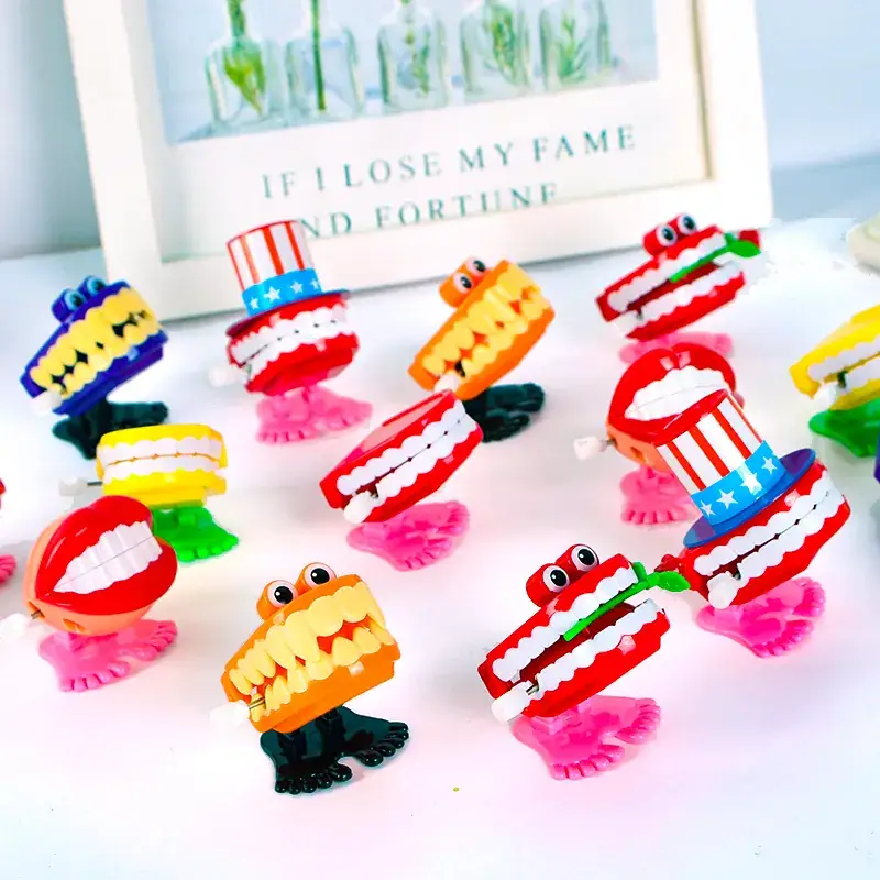 Purple Funny Teeth Tooth Coil Gift Chain