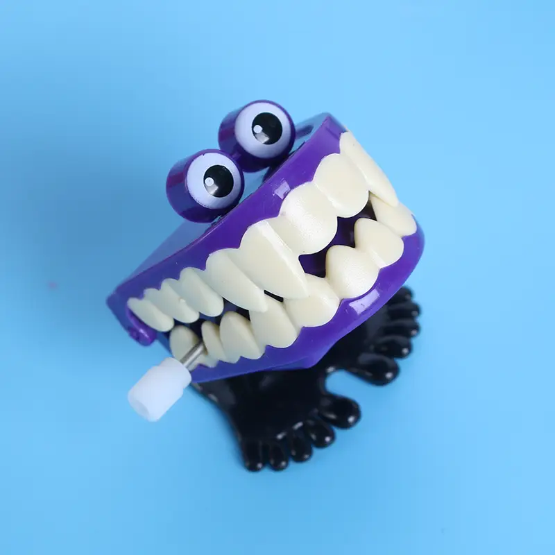 Purple Funny Teeth Tooth Coil Gift Chain — feature 3