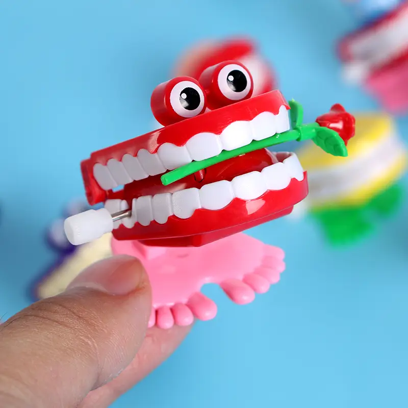 Purple Funny Teeth Tooth Coil Gift Chain — feature 4