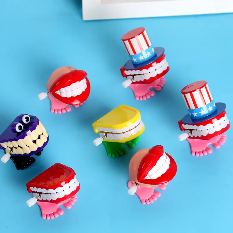 Purple Funny Teeth Tooth Coil Gift Chain — feature 6