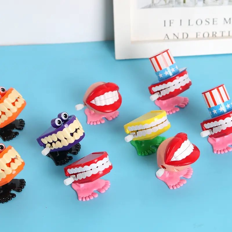 Purple Funny Teeth Tooth Coil Gift Chain — feature 7