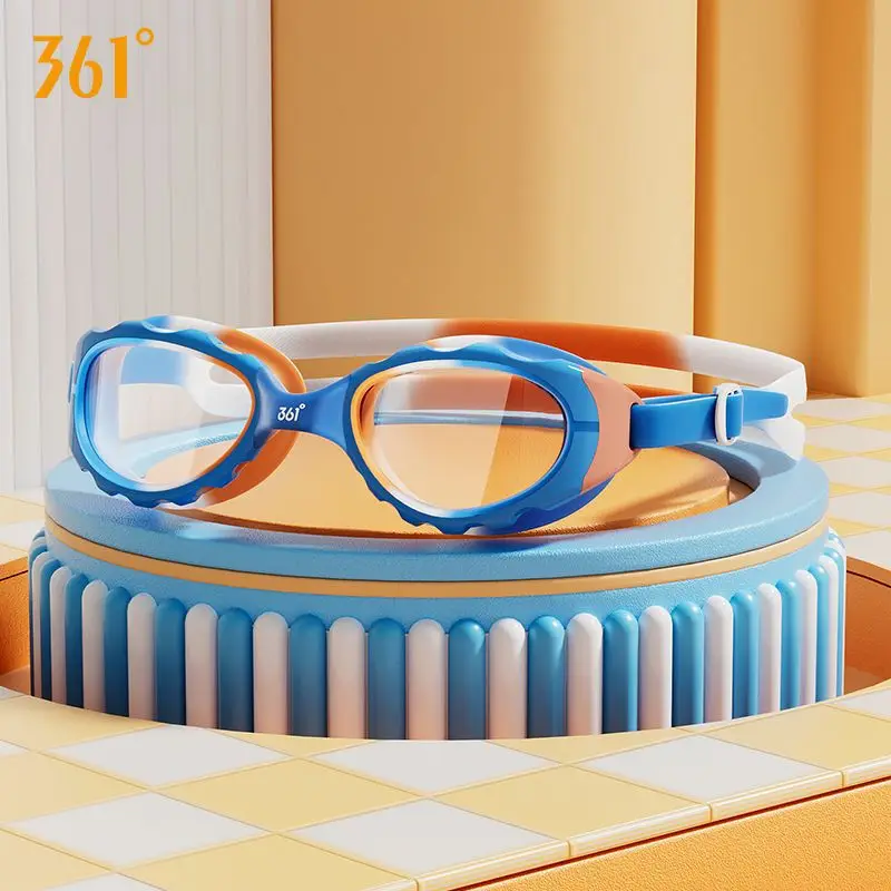 361 Children's Swimming Goggles Waterproof Anti-Fog HD Big Frame Boys Summer Professional Diving Equipment Girls Swimming Glasses