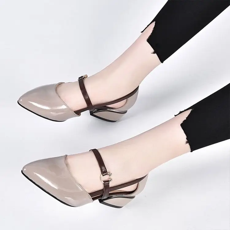 Women Patent Leather Flat Heels 2024 - Image 5