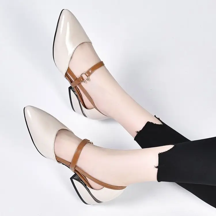 Women Patent Leather Flat Heels 2024 - Image 2