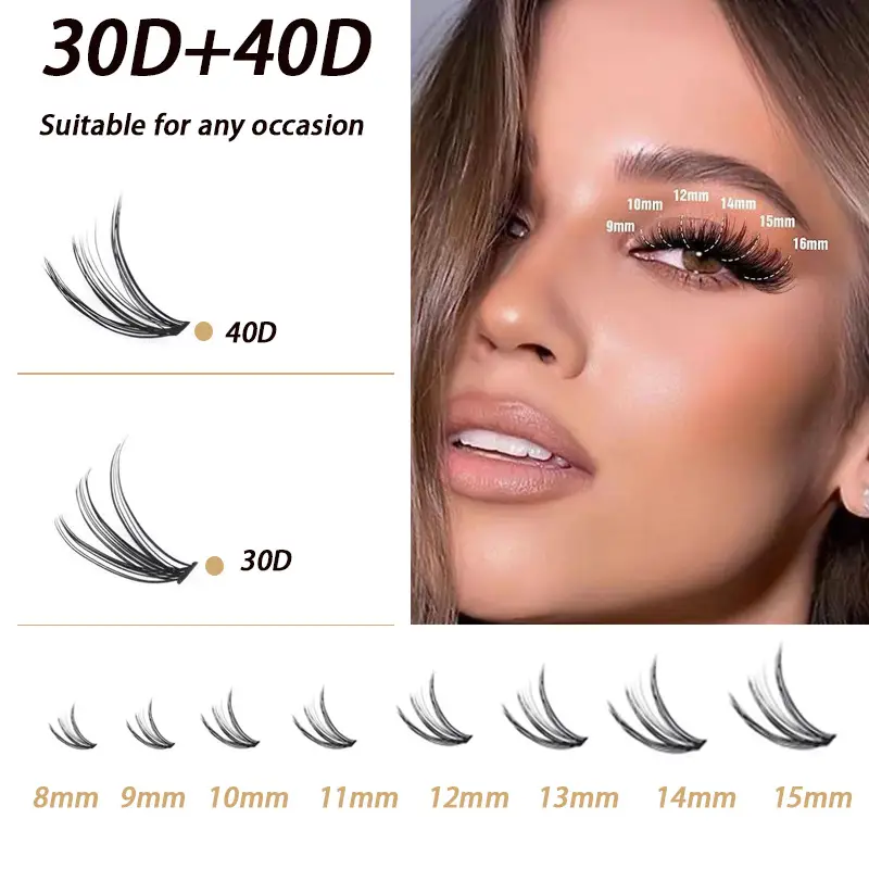 20D/30D/40D/50D False Eyelashes Self-Grafting Thick Natural — feature 6