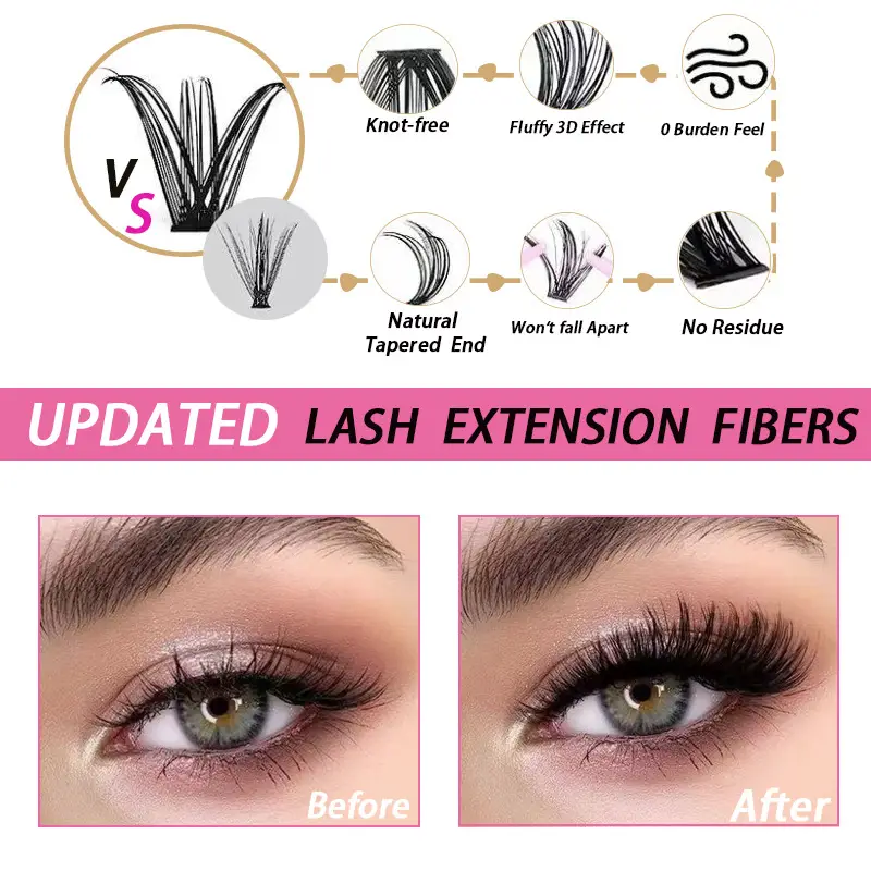 20D/30D/40D/50D False Eyelashes Self-Grafting Thick Natural — feature 7