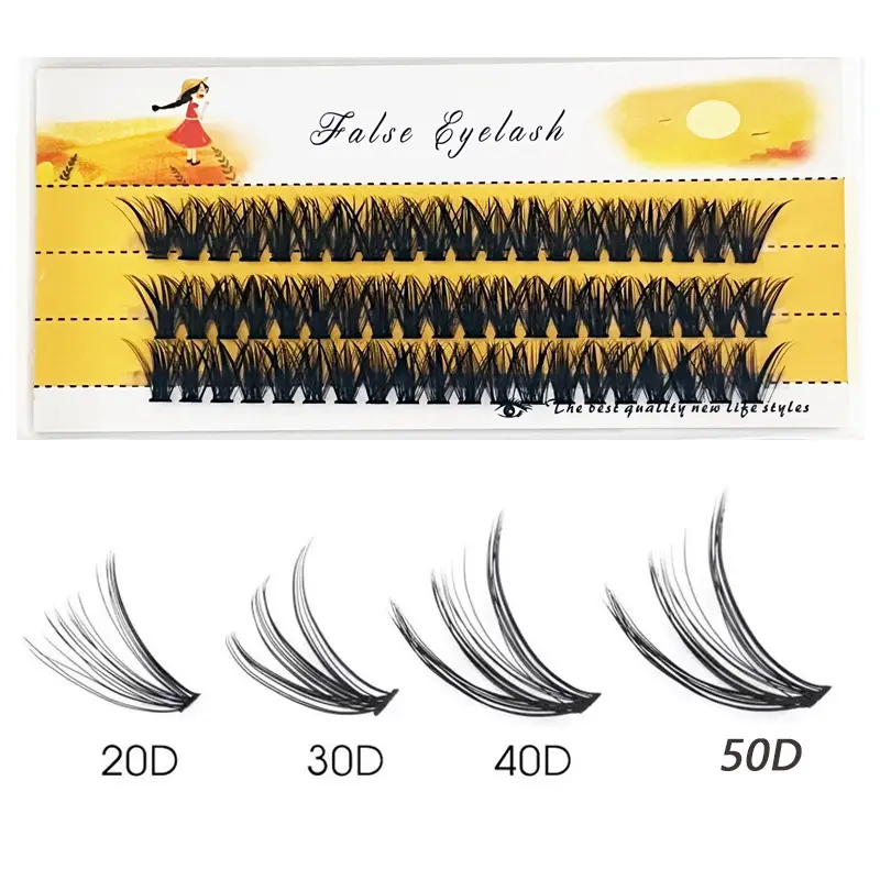 20D/30D/40D/50D False Eyelashes Self-Grafting Thick Natural — feature 9