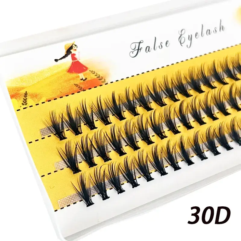 20D/30D/40D/50D False Eyelashes Self-Grafting Thick Natural - Image 2