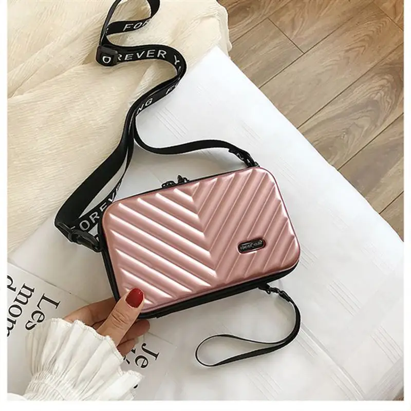 7inch Hard Shell Cosmetic Bag Women Crossbody