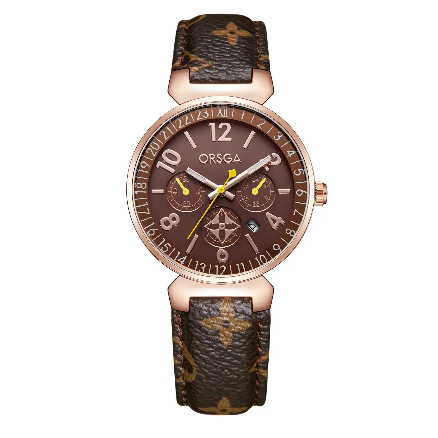 ORSGA Women's Black Quartz Calendar Watch - Image 2