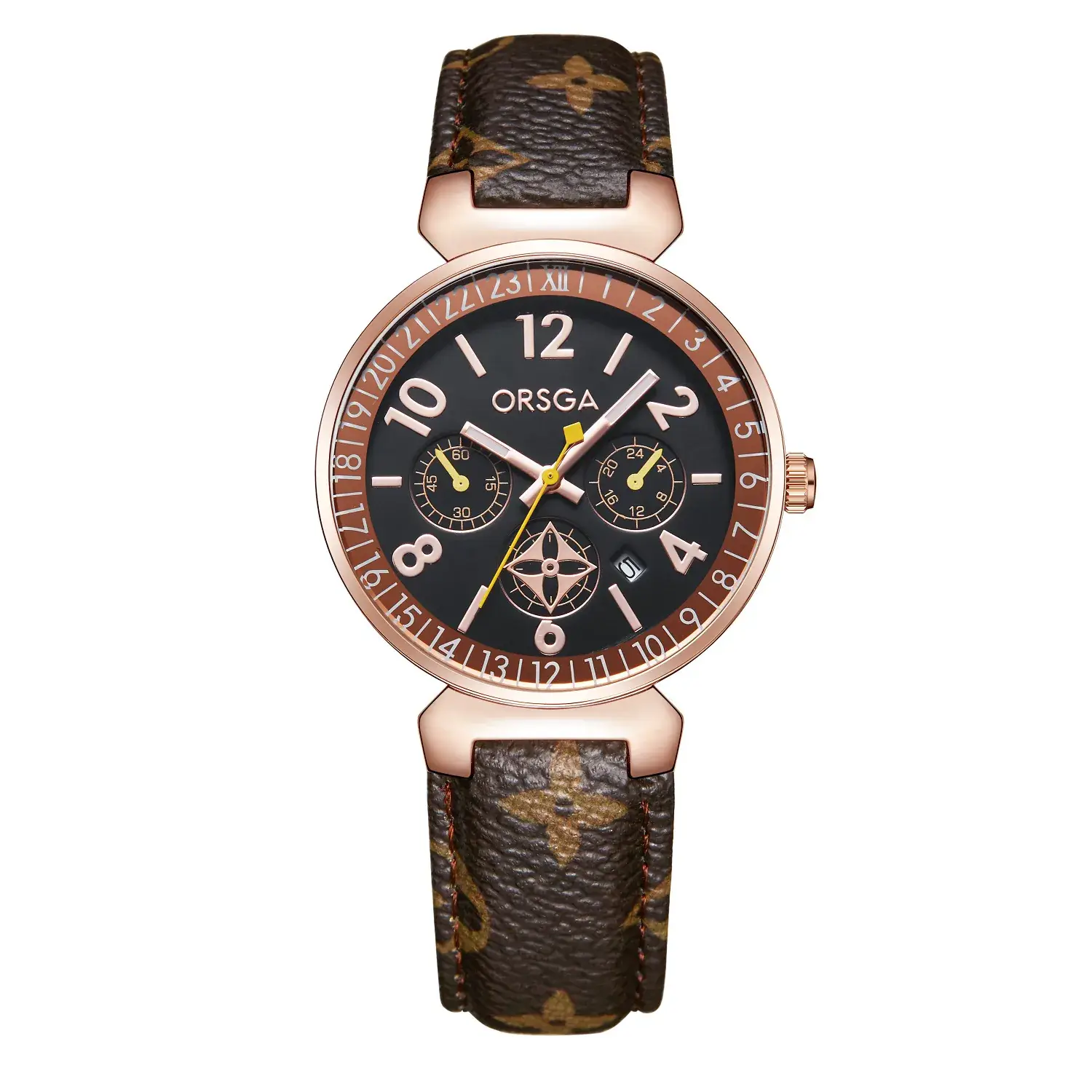 ORSGA Women's Black Quartz Calendar Watch - Image 3