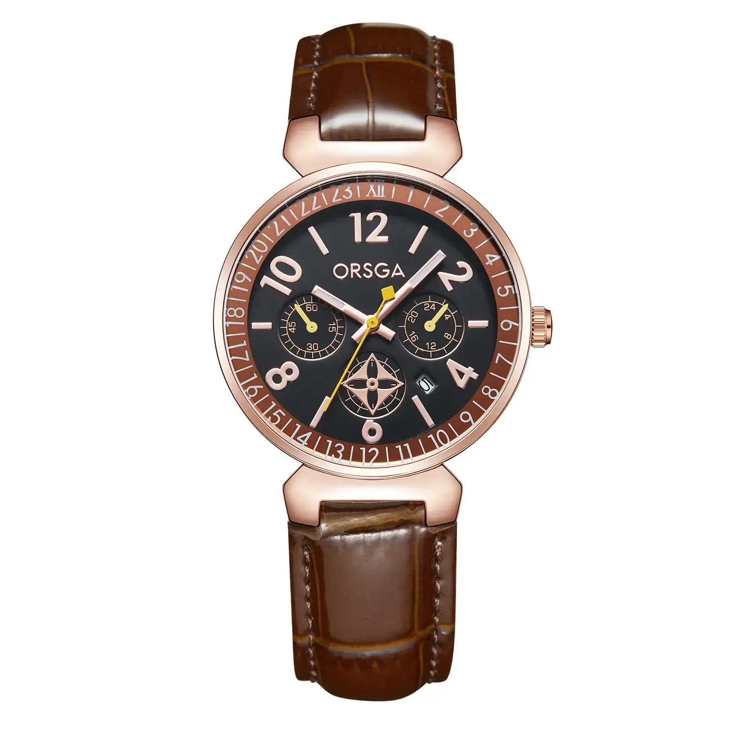 ORSGA Women's Black Quartz Calendar Watch - Image 7