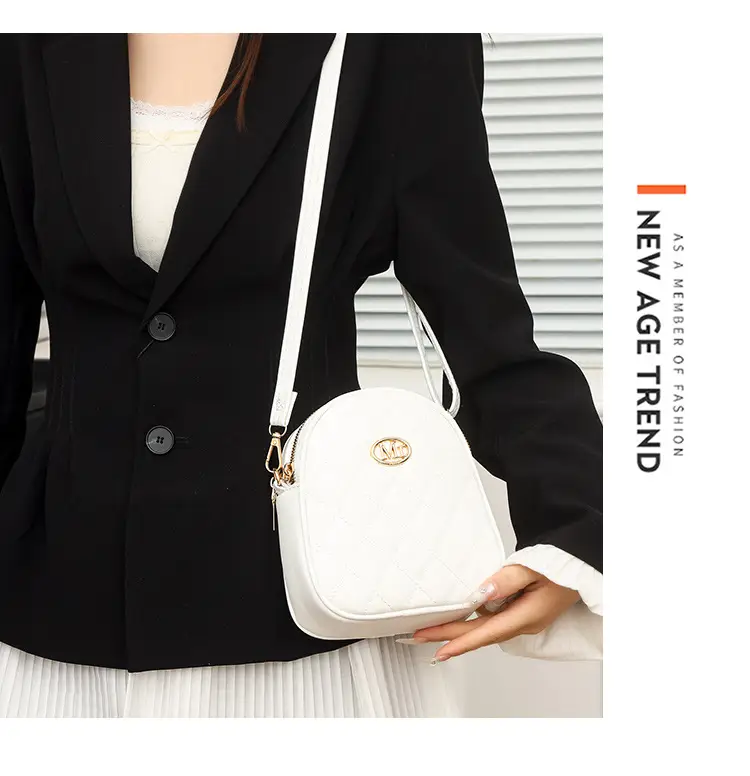 White Mini Crossbody Phone Bag for Women — feature 32
