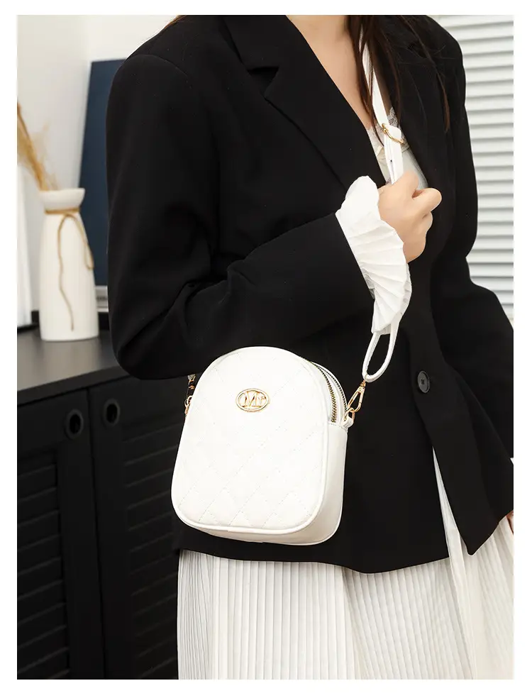 White Mini Crossbody Phone Bag for Women — feature 33