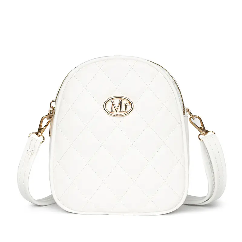 White Mini Crossbody Phone Bag for Women - Image 5