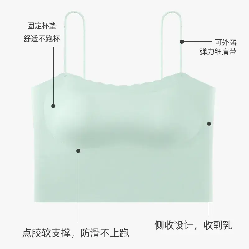 Women's Green Push-up Camisole Back Underwear Small - Image 7