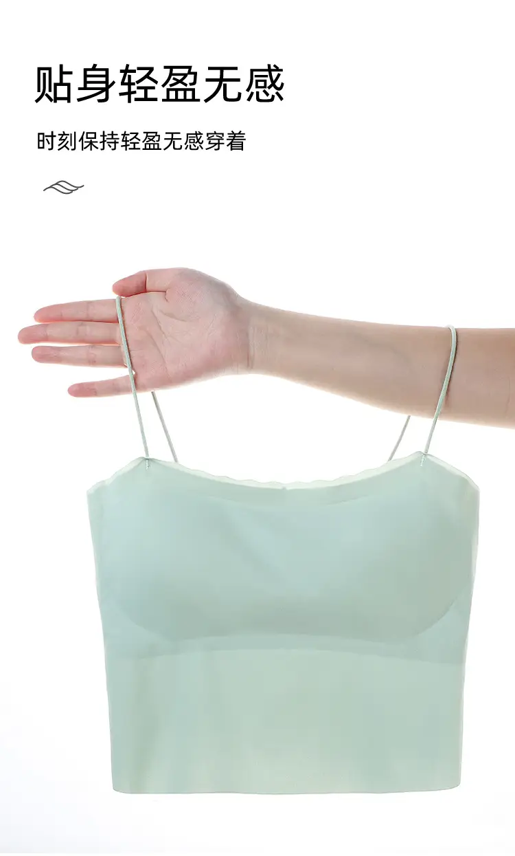 Women's Green Push-up Camisole Back Underwear Small — feature 11