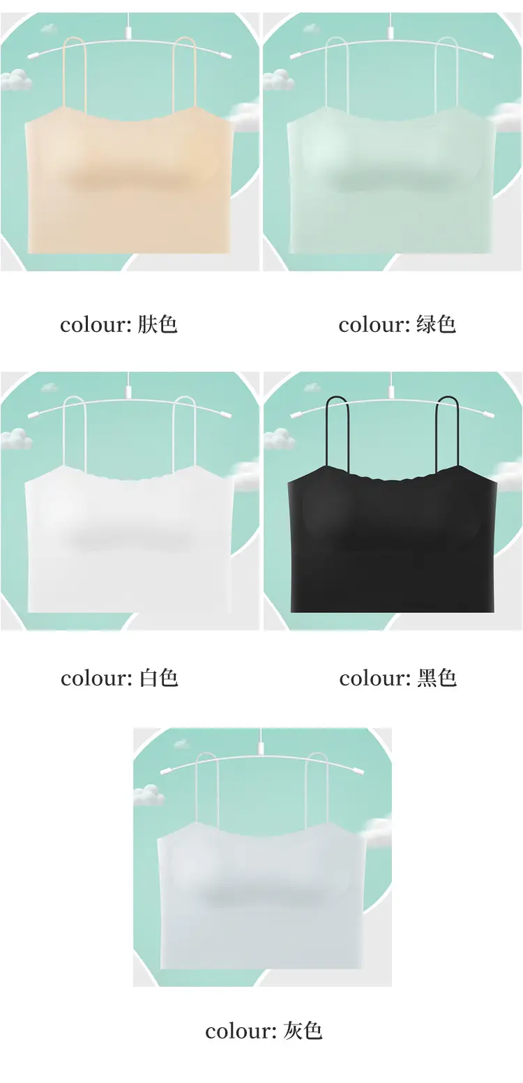 Women's Green Push-up Camisole Back Underwear Small — feature 18