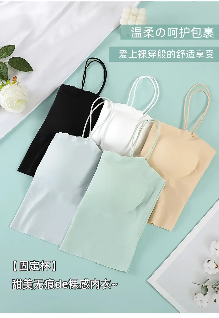 Women's Green Push-up Camisole Back Underwear Small — feature 8