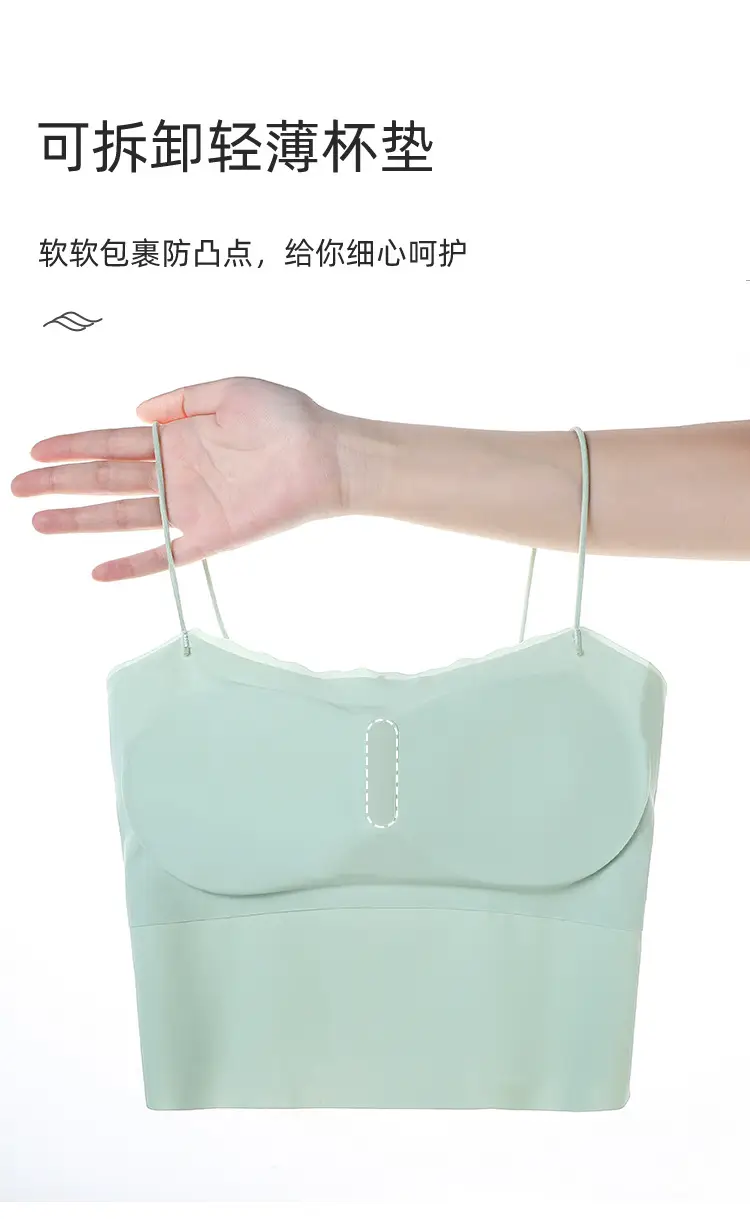 Women's Green Push-up Camisole Back Underwear Small — feature 9