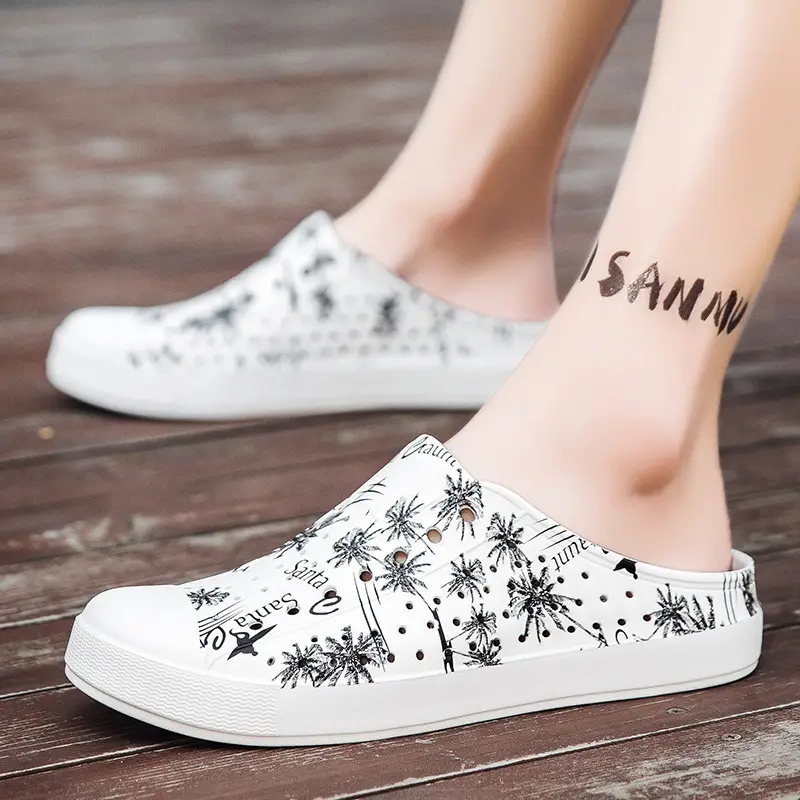 Summer New Couple Men's and Women's Eva Thick-Soled Garden Shoes Baotou Slippers Outer Sandals Wholesale - Image 3