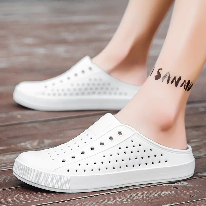 Summer New Couple Men's and Women's Eva Thick-Soled Garden Shoes Baotou Slippers Outer Sandals Wholesale - Image 4