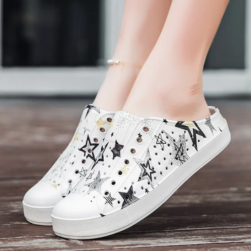 Summer New Couple Men's and Women's Eva Thick-Soled Garden Shoes Baotou Slippers Outer Sandals Wholesale - Image 2