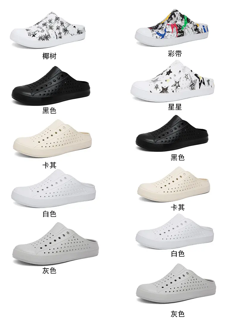 Summer New Couple Men's and Women's Eva Thick-Soled Garden Shoes Baotou Slippers Outer Sandals Wholesale — feature 11