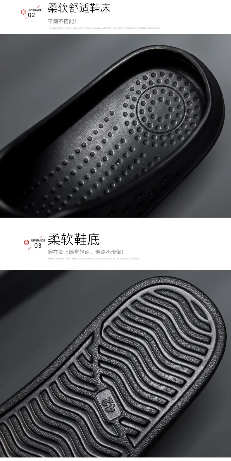Summer New Couple Men's and Women's Eva Thick-Soled Garden Shoes Baotou Slippers Outer Sandals Wholesale — feature 13