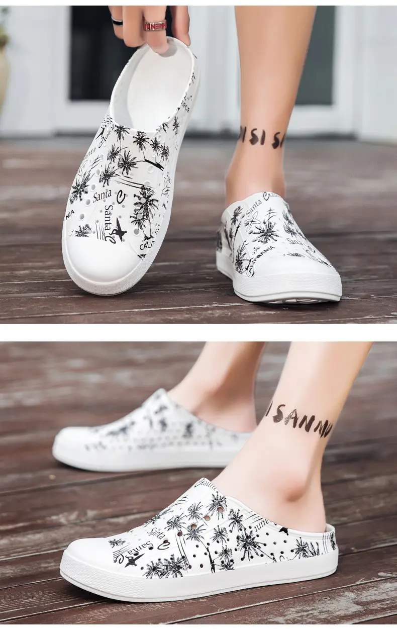 Summer New Couple Men's and Women's Eva Thick-Soled Garden Shoes Baotou Slippers Outer Sandals Wholesale — feature 20