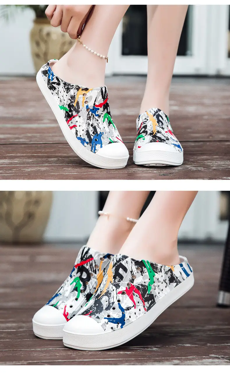 Summer New Couple Men's and Women's Eva Thick-Soled Garden Shoes Baotou Slippers Outer Sandals Wholesale — feature 22