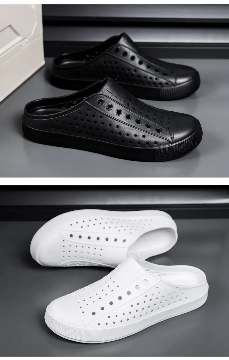 Summer New Couple Men's and Women's Eva Thick-Soled Garden Shoes Baotou Slippers Outer Sandals Wholesale — feature 23