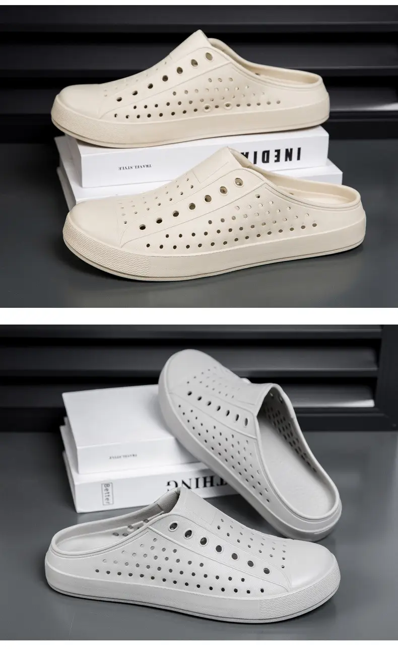 Summer New Couple Men's and Women's Eva Thick-Soled Garden Shoes Baotou Slippers Outer Sandals Wholesale — feature 24