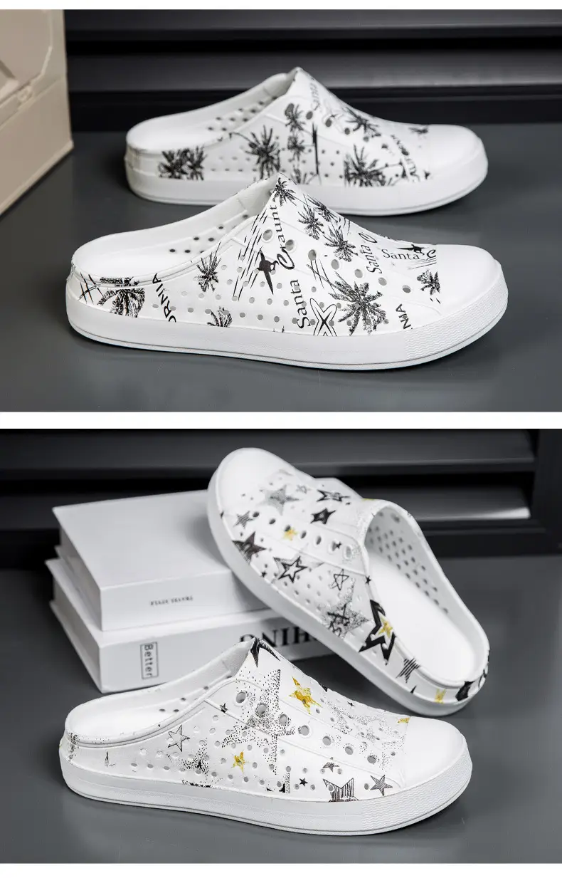 Summer New Couple Men's and Women's Eva Thick-Soled Garden Shoes Baotou Slippers Outer Sandals Wholesale — feature 25