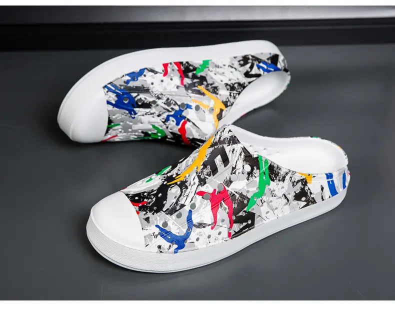 Summer New Couple Men's and Women's Eva Thick-Soled Garden Shoes Baotou Slippers Outer Sandals Wholesale — feature 26
