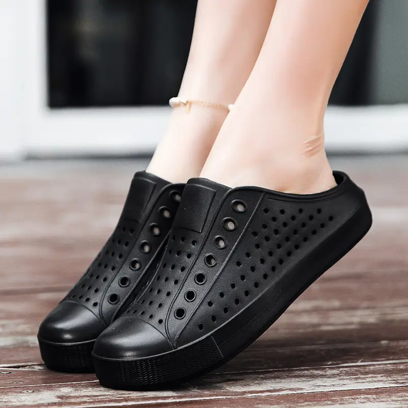Summer New Couple Men's and Women's Eva Thick-Soled Garden Shoes Baotou Slippers Outer Sandals Wholesale - Image 5