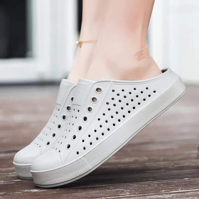 Summer New Couple Men's and Women's Eva Thick-Soled Garden Shoes Baotou Slippers Outer Sandals Wholesale - Image 6