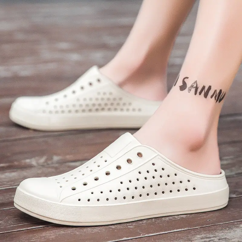 Summer New Couple Men's and Women's Eva Thick-Soled Garden Shoes Baotou Slippers Outer Sandals Wholesale - Image 7