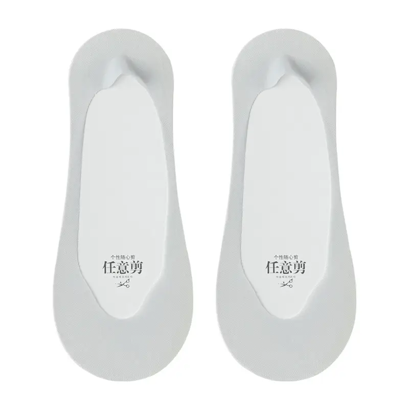 Women's Summer Thin Boat Socks, Non-Slip, Lightweight, Fully Invisible Socks, Pure Cotton Sole, High Heel Socks